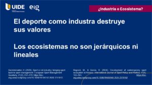 ¿Industria o Ecosistema? Una mirada crítica al Sistema Nacional del Deporte